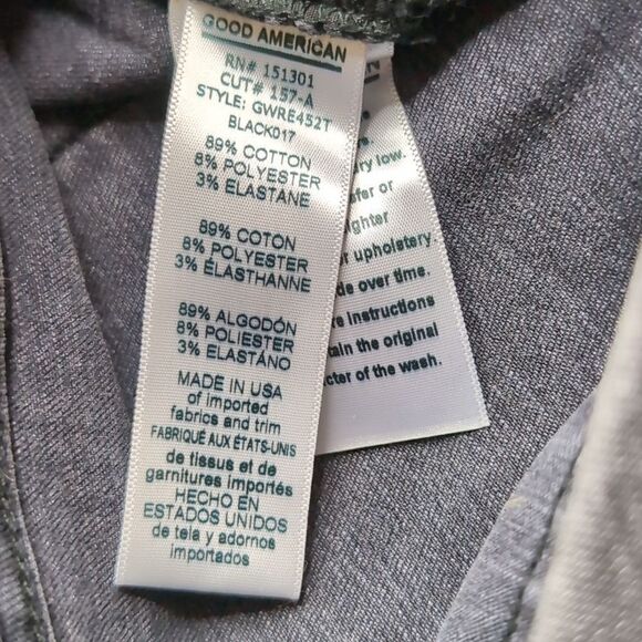 Good American size 14/32 Black Good Waist Skinny Jeans with Rhinestone BAD - Picture 11 of 13